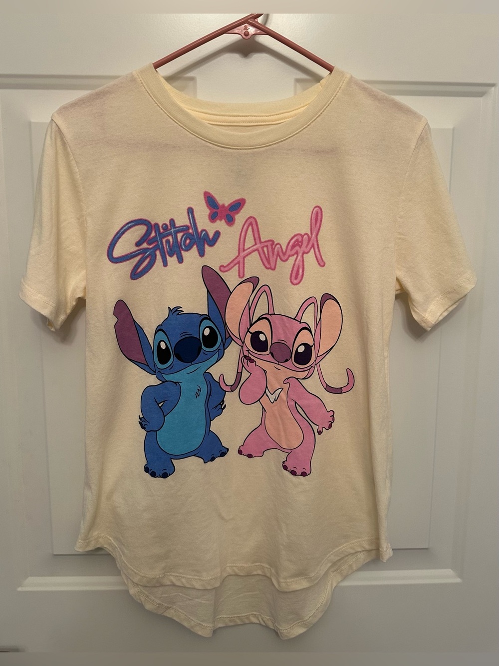 Disney Stitch and Angel graphic tee in adult size Medium